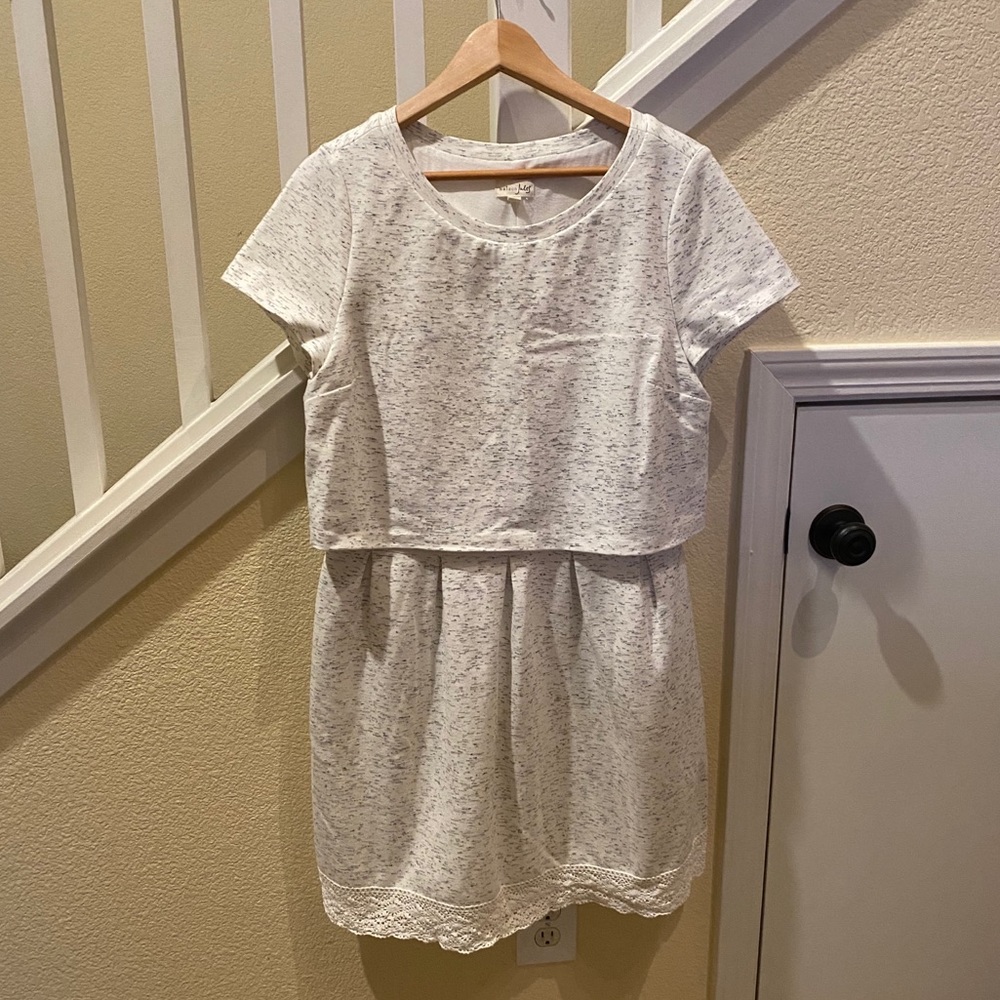 Maison Jules Two-Tiered Midi Dress